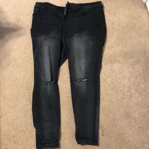 Lane Bryant black skinny